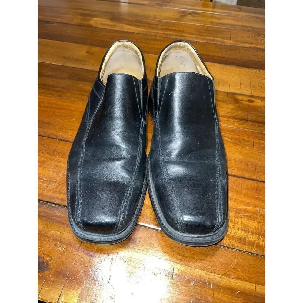Rockport Men’s Black Leather Slip-on Loafers Size 10.5